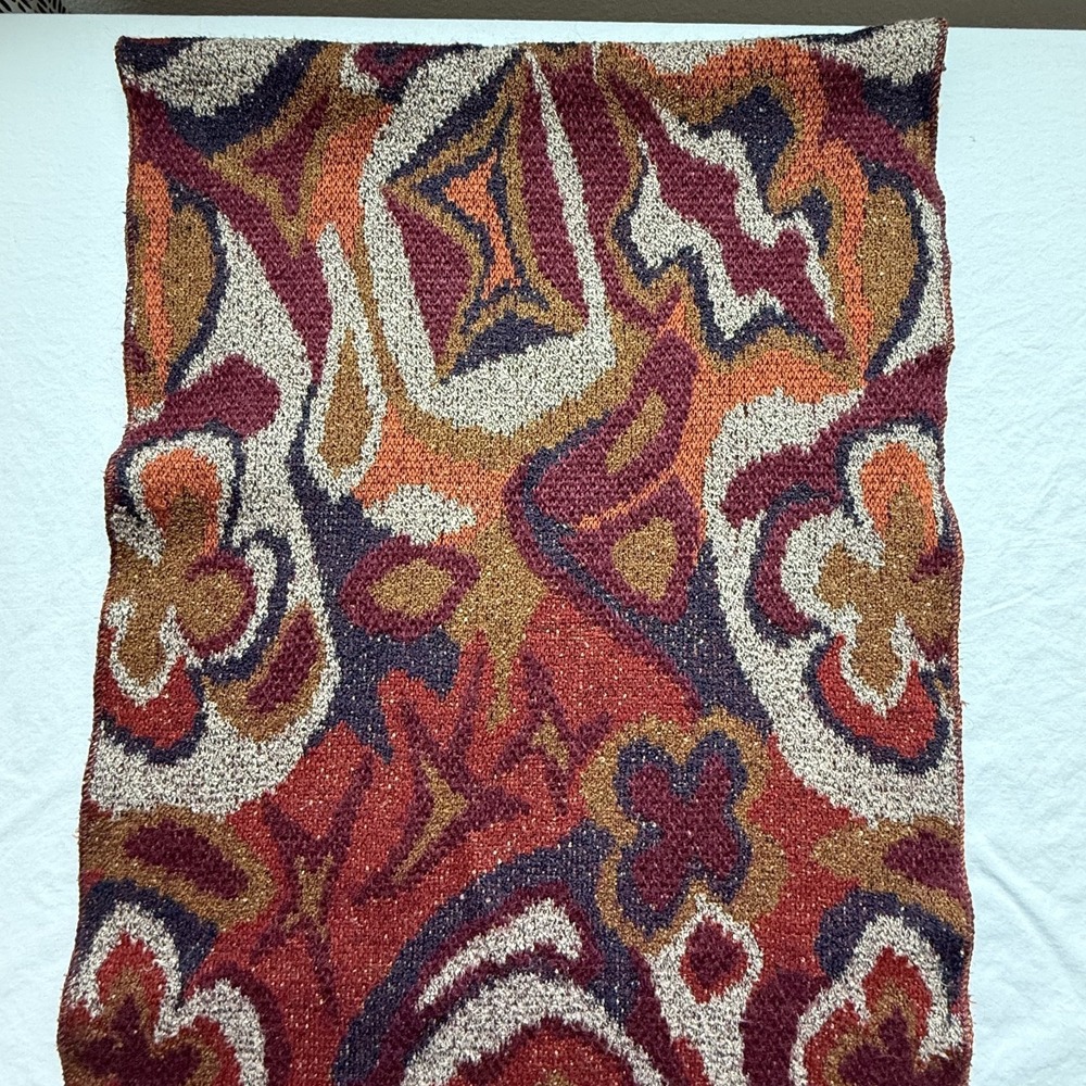 Vintage Missoni Sport‎ Scarf Reversible Abstract Floral Linen Blend (Flaw) 65x15 - Picture 8 of 16